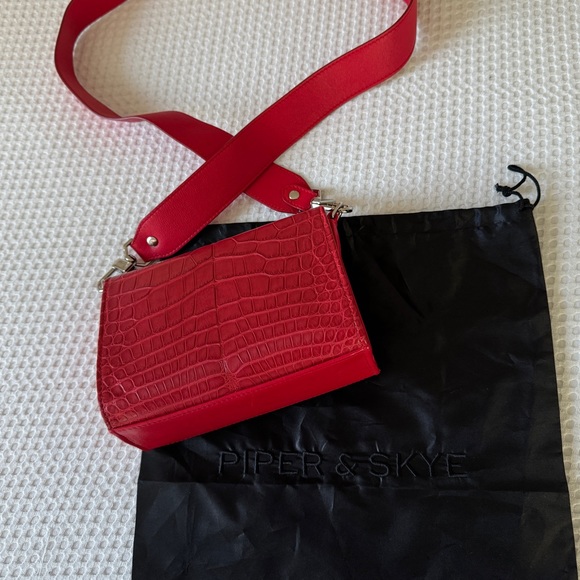 Piper and Skye red leather crossbody bag - Picture 6 of 11